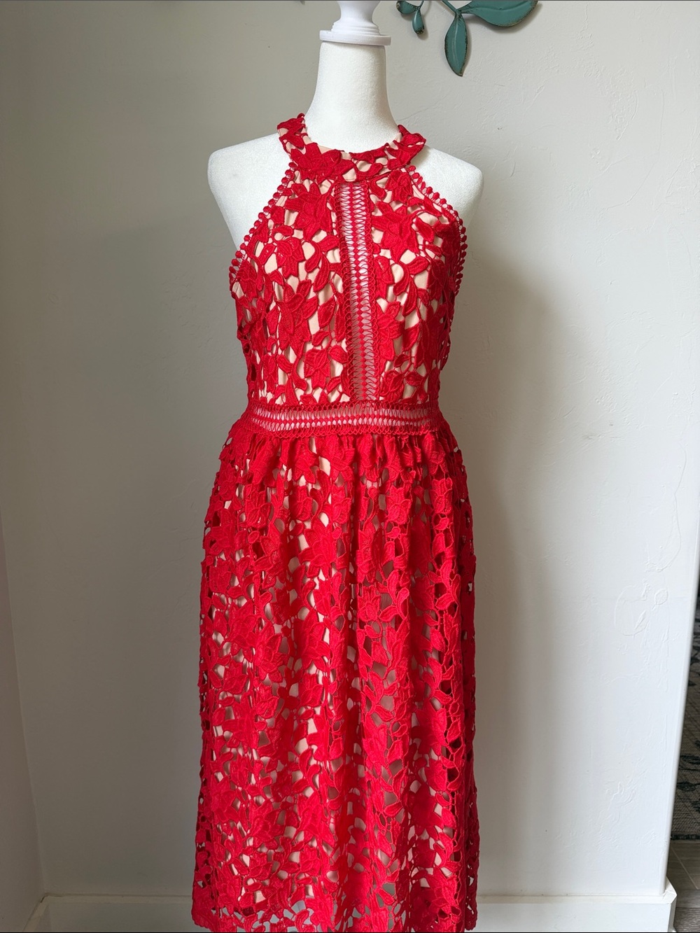 NWT Gianni Bini Madison Midi Dress in Poppy